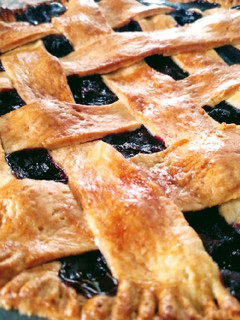 Una foto de Blueberry pie