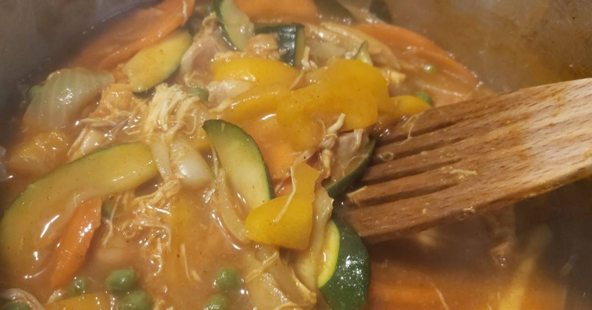 My leftovers roast chicken curry Recipe by mandy Cookpad