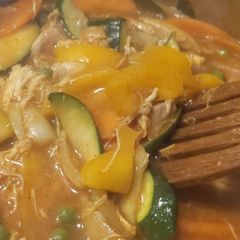 My leftovers roast chicken curry A picture of My leftovers roast chicken curry.