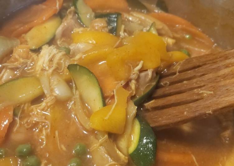 Simple Way to Make Favorite My leftovers roast chicken curry