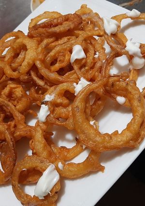 A picture of Onion rings pakora🌰🌰.