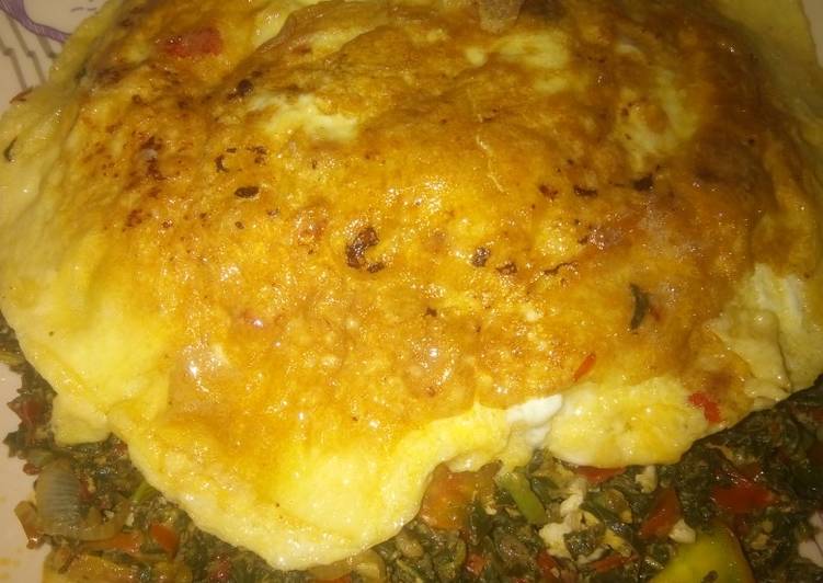 Easiest Way to Make Perfect Spinach and egg source with fried egg