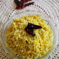 A picture of South Indian Tava Rice.