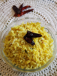 A picture of South Indian Tava Rice.