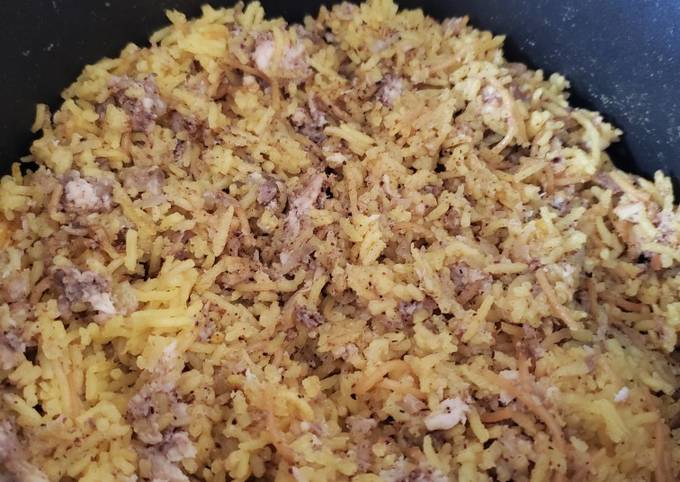 How to Make Quick Rice with shredded fish 🐟