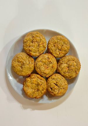 Una foto de Cupcakes carrot cake: saludables y sin drama 🥕🧁