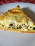 Spenótos, csirkés quiche (laktózmentes)