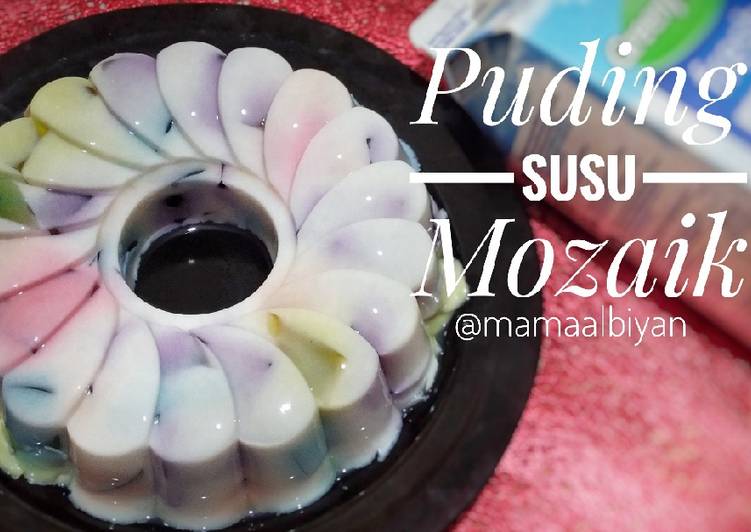 Langkah Mudah untuk Menyiapkan 85. Puding Susu Mozaik Anti Gagal