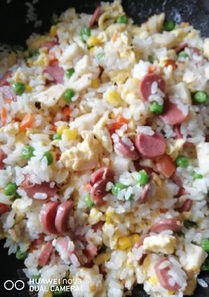 A picture of Fried Rice Overload.