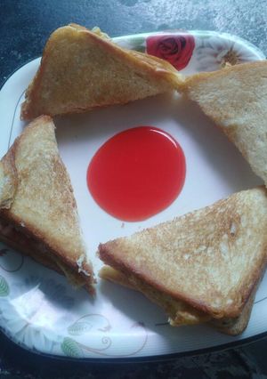 A picture of Kabab sandwich.