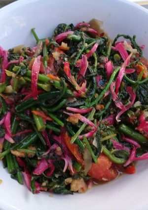 Foto resep Tumis pakis kecombrang