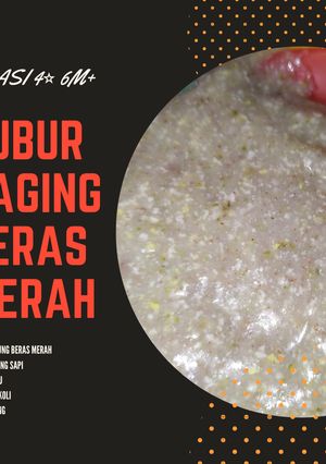 Foto resep MPASI Bubur Daging Beras Merah