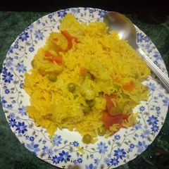 A picture of Mix veg pulao.