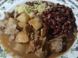 Hígados y mollejas con papas