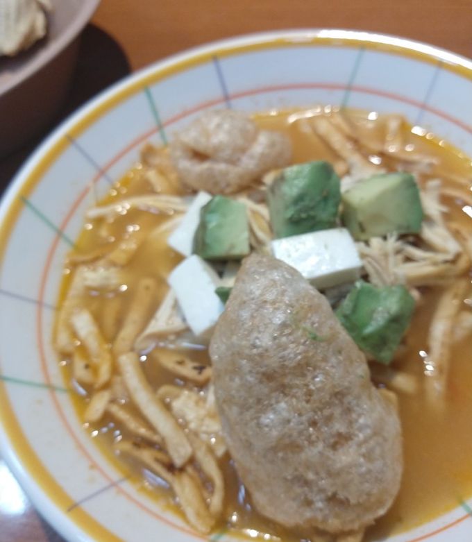 Una foto de Sopa de tortilla