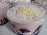 Taro milk cheese aka ubee jelly salad
