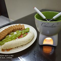 A picture of Chocolate fondue.