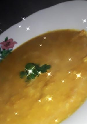 Una foto de Sopa crema de Calabaza