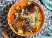 Gambar sumsum sapi dan daging