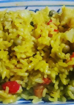 Una foto de Arroz primavera