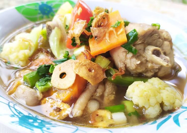 Langkah Membuat Sayur sop ayam, Lezat Sekali