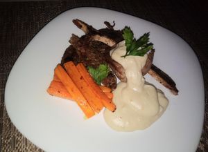 Una foto de Bistec de res con bechamel
