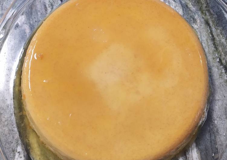 Flan de plátano