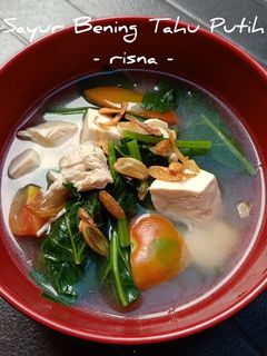 Foto resep Sayur Bening Tahu Putih
