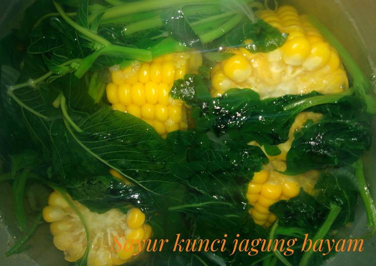 Cara Gampang Membuat Sayur kunci jagung bayam, Sempurna