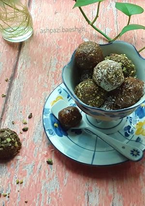 عکسی از دستور توپک گردو بادام