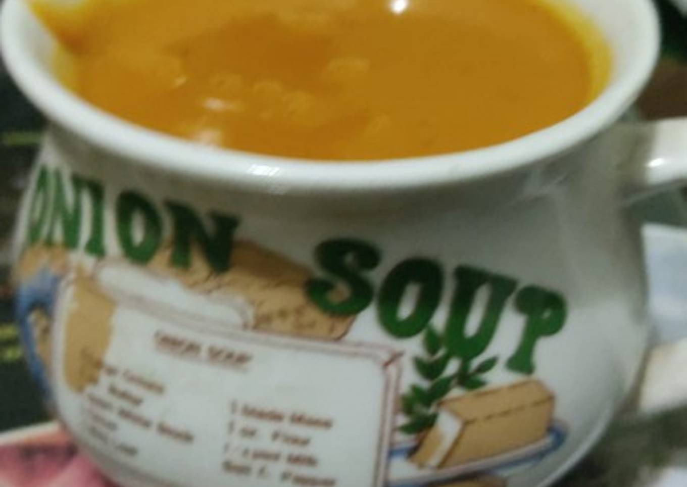 Sopa de calabaza y morrón (🌱)