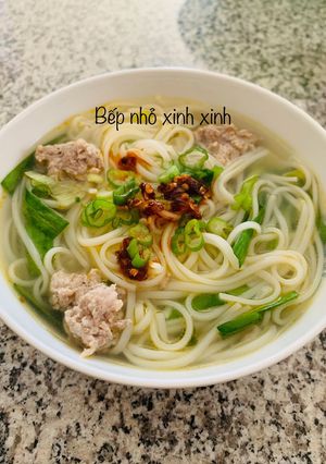 Hình của món Hủ tiếu nước.