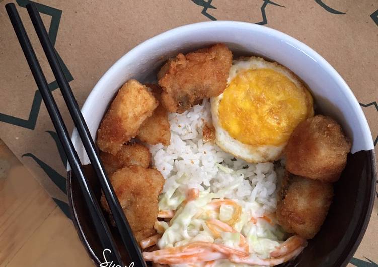 Crispy Fish Rice Bowl