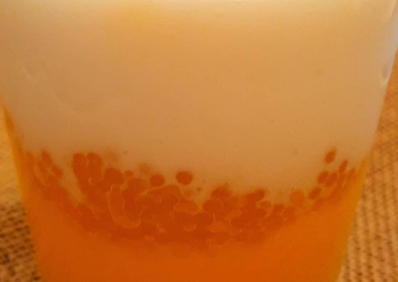 Mango juice, soft coconut, sago