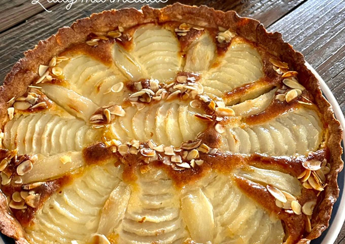 Tarte poire Amandine