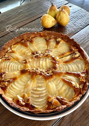 Une photo de Tarte poire Amandine 🍐