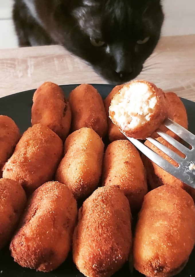 Una foto de Croquetas de pollo y jamón
