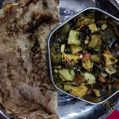 A picture of Wheat flour chilla.