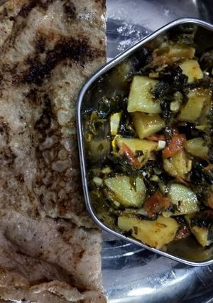 A picture of Wheat flour chilla.