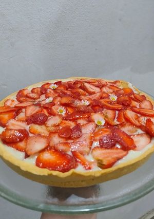Una foto de Tarta de frutilla 🍓