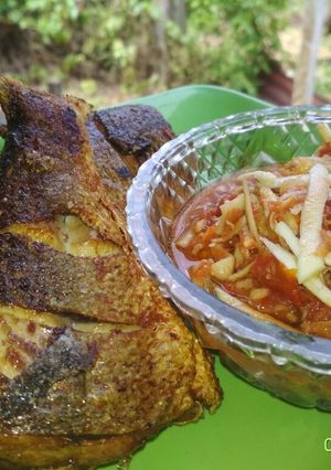 Foto resep 41. Bandeng goreng simple sambel pencit