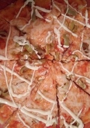 صورة لوصفة بيتزا في مقلاة