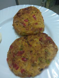 Una foto de Hamburguesa de garbanzos