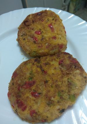 Una foto de Hamburguesa de garbanzos