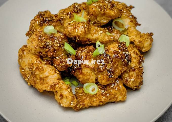 Ayam goreng madu korea