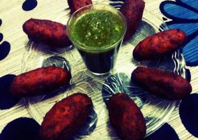 Beetroot and tofu kabab Recipe