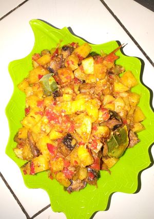 Foto resep Sambel goreng kentang ikan tongkol