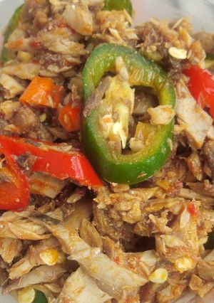 Foto resep Tongkol putih suwir pedas praktis