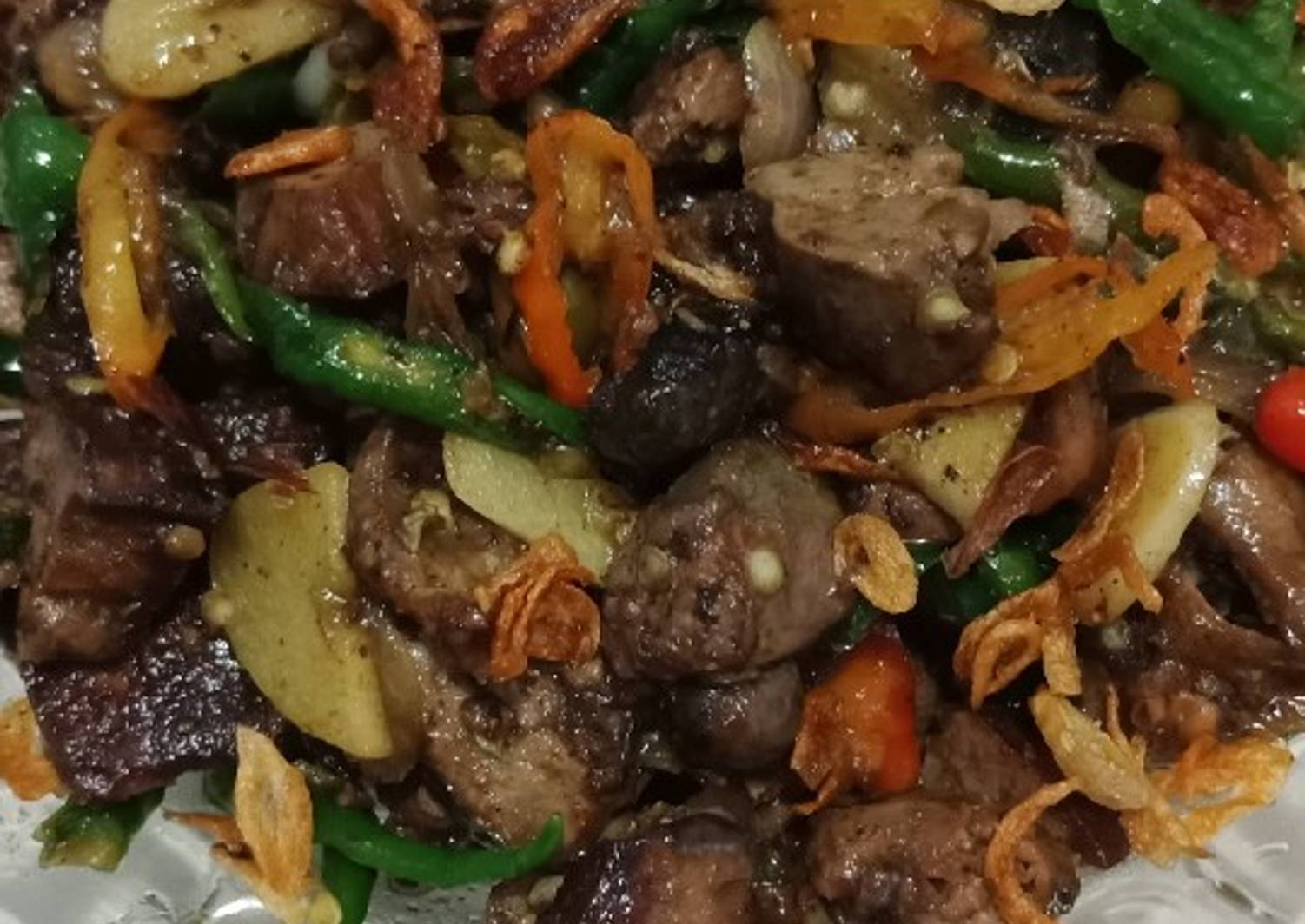 Resep Ati ampela cabai hijau oleh Risti Diharjo - Cookpad