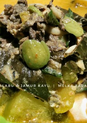 Foto resep Gulai Labu & Jamur Kayu (Gerigit)